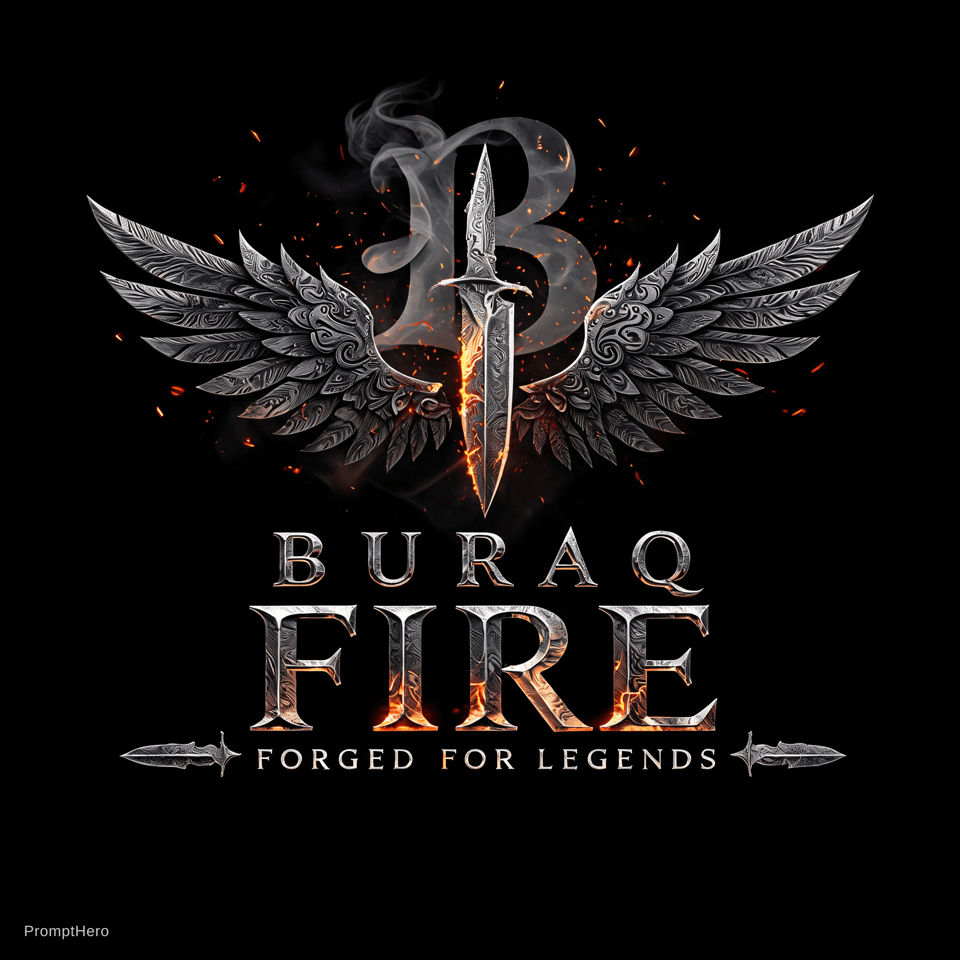 AI generated: Create an ultra-premium, high-detail luxury apparel logo design on a pure black background. The cent...