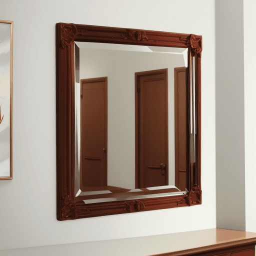 AI generated: big anime mirror on the wall