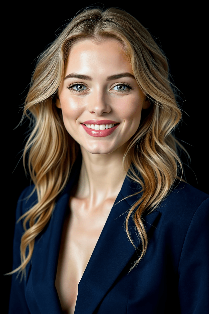 AI generated: "High-resolution portrait photography, Sony A1 50.1MP, 26mm prime lens.  Stylish slender supermodel,...