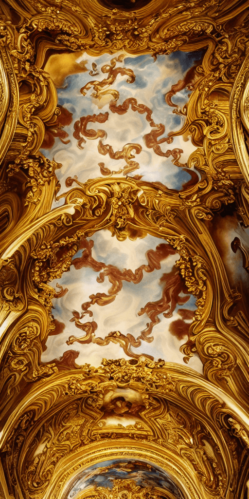 AI generated: the source of future growth dramatic, elaborate emotive Golden Baroque and Rococo styles to emphasis...