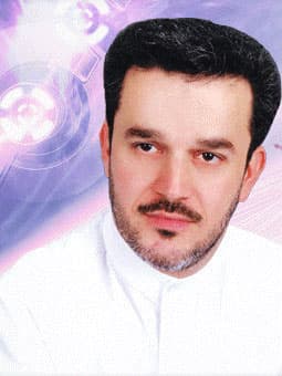 AI generated: The image features a close-up of a man with a black short beard and mustache. He has a smiling expre...
