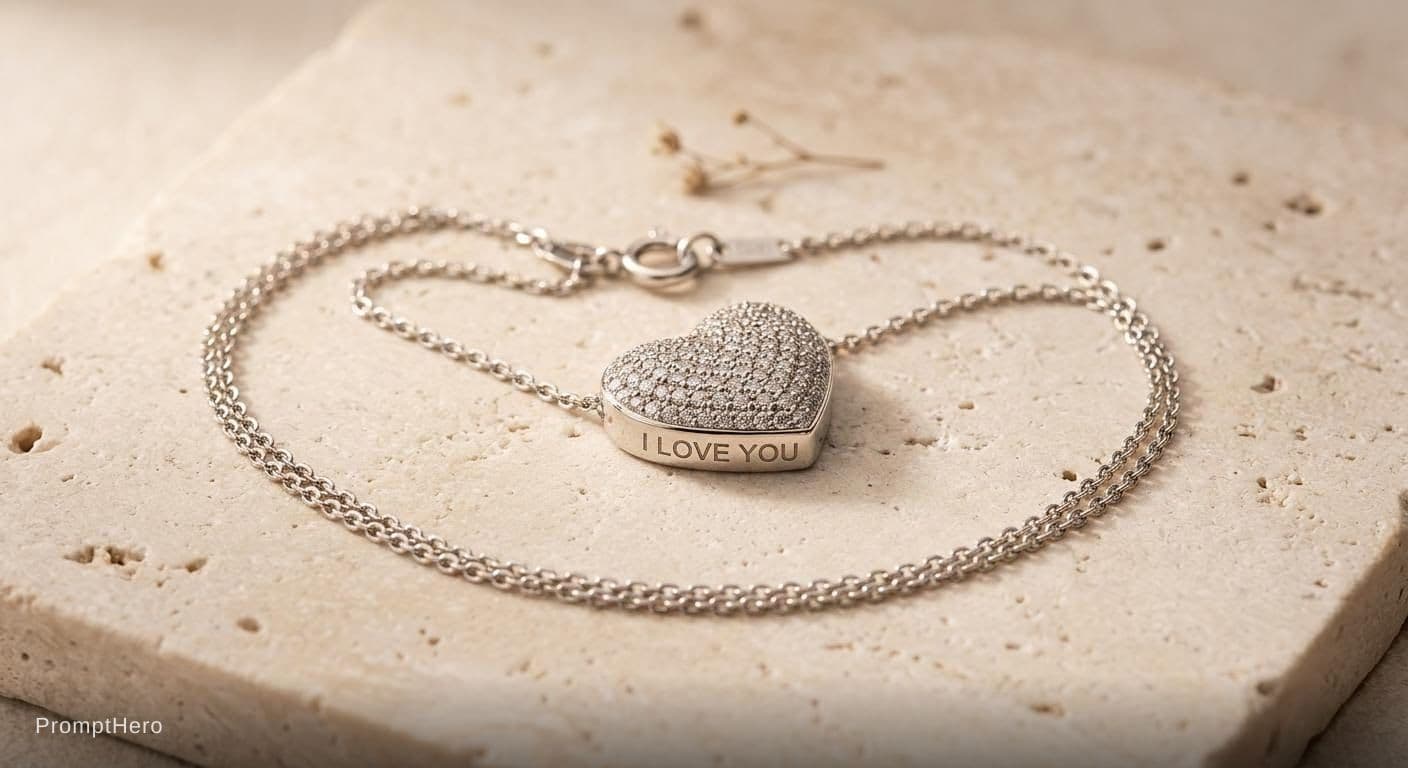AI generated: Use the uploaded jewelry image as the exact product. Do not change the design, engraving, size, colo...
