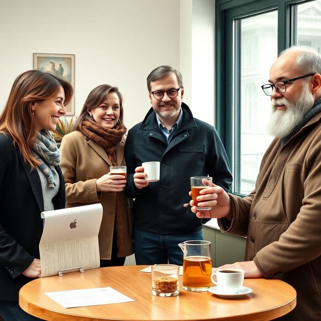 AI generated: 3 men and 2 women (a woman lawyer, a woman geologist, a man geologist, a man - programmer-itishnik, ...