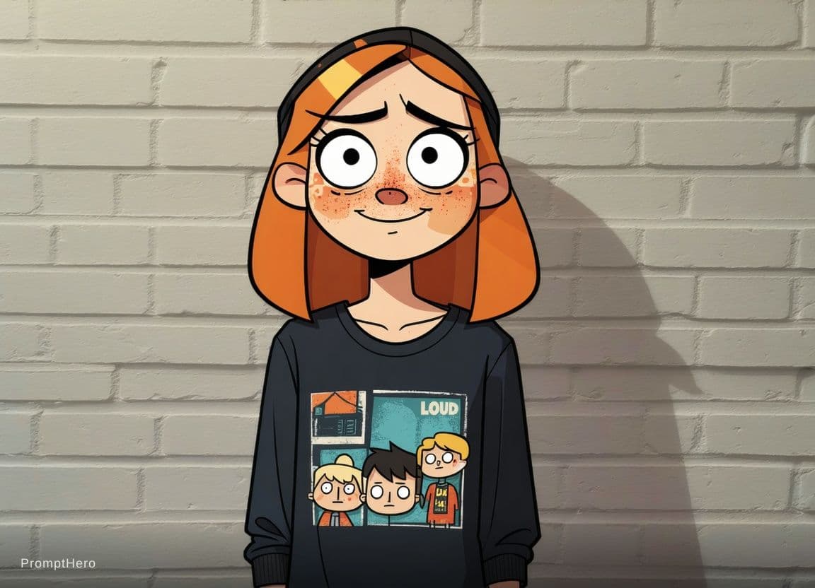 AI generated: Transform the subject from the uploaded image into a character from The Loud House cartoon series.

...