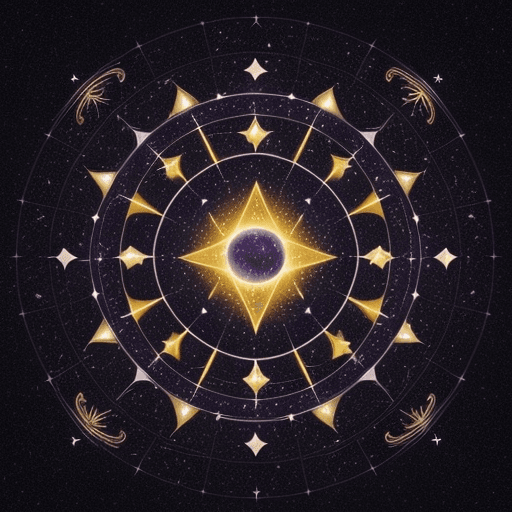 AI generated: Design a captivating logo for an astrologer specializing in business and financial success. Incorpor...