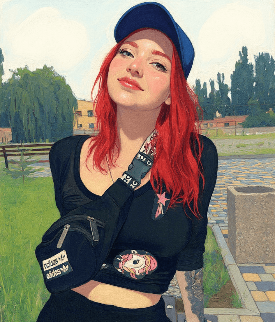 AI generated:  art girl