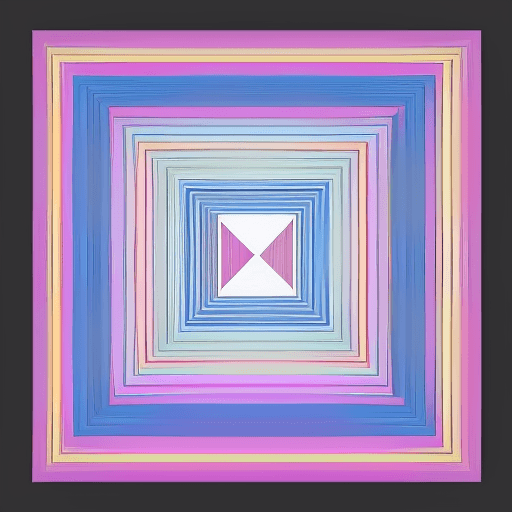 AI generated: 10 horizontal lines ending in an angle of 45 of different widths with 3 gradient colors,