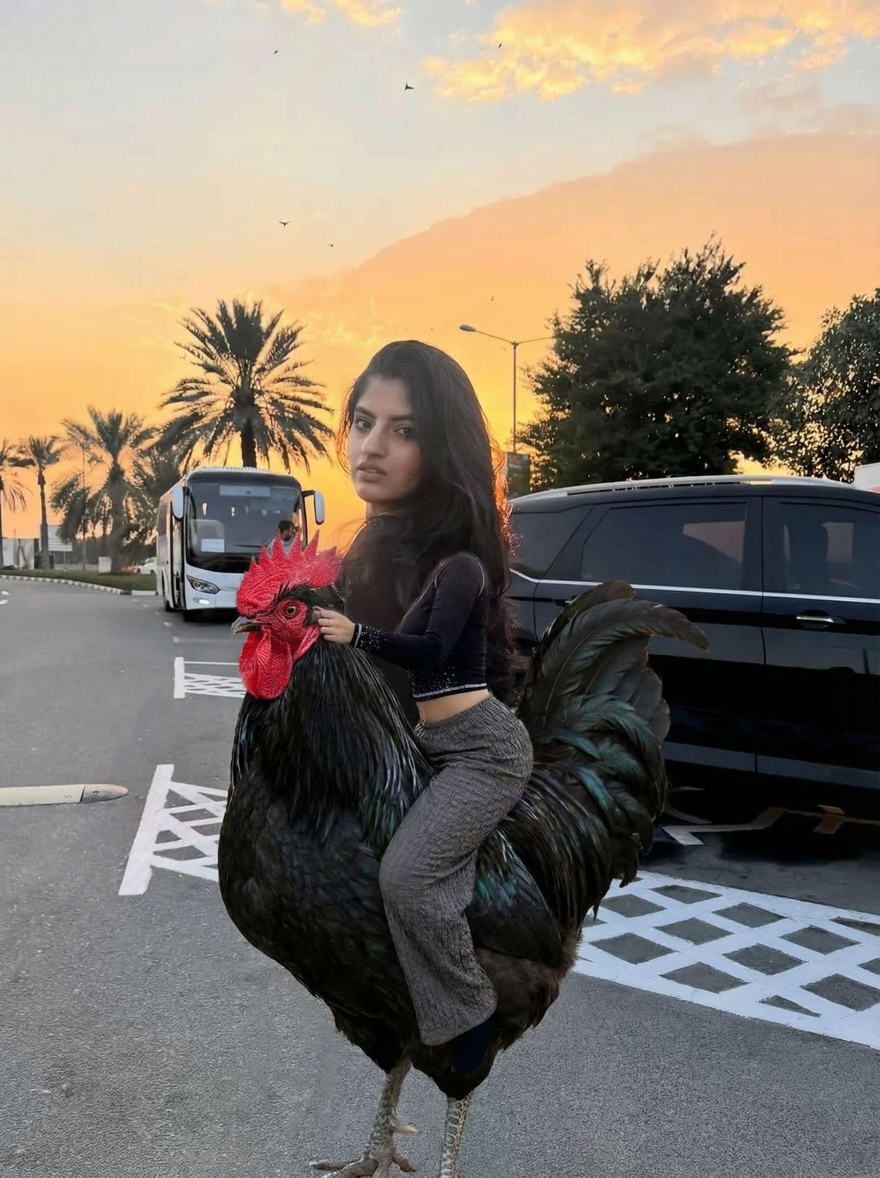 AI generated: Riding on a black fat cock
