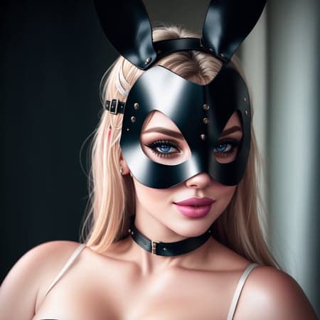 Leather Bunny Mask - Image 3