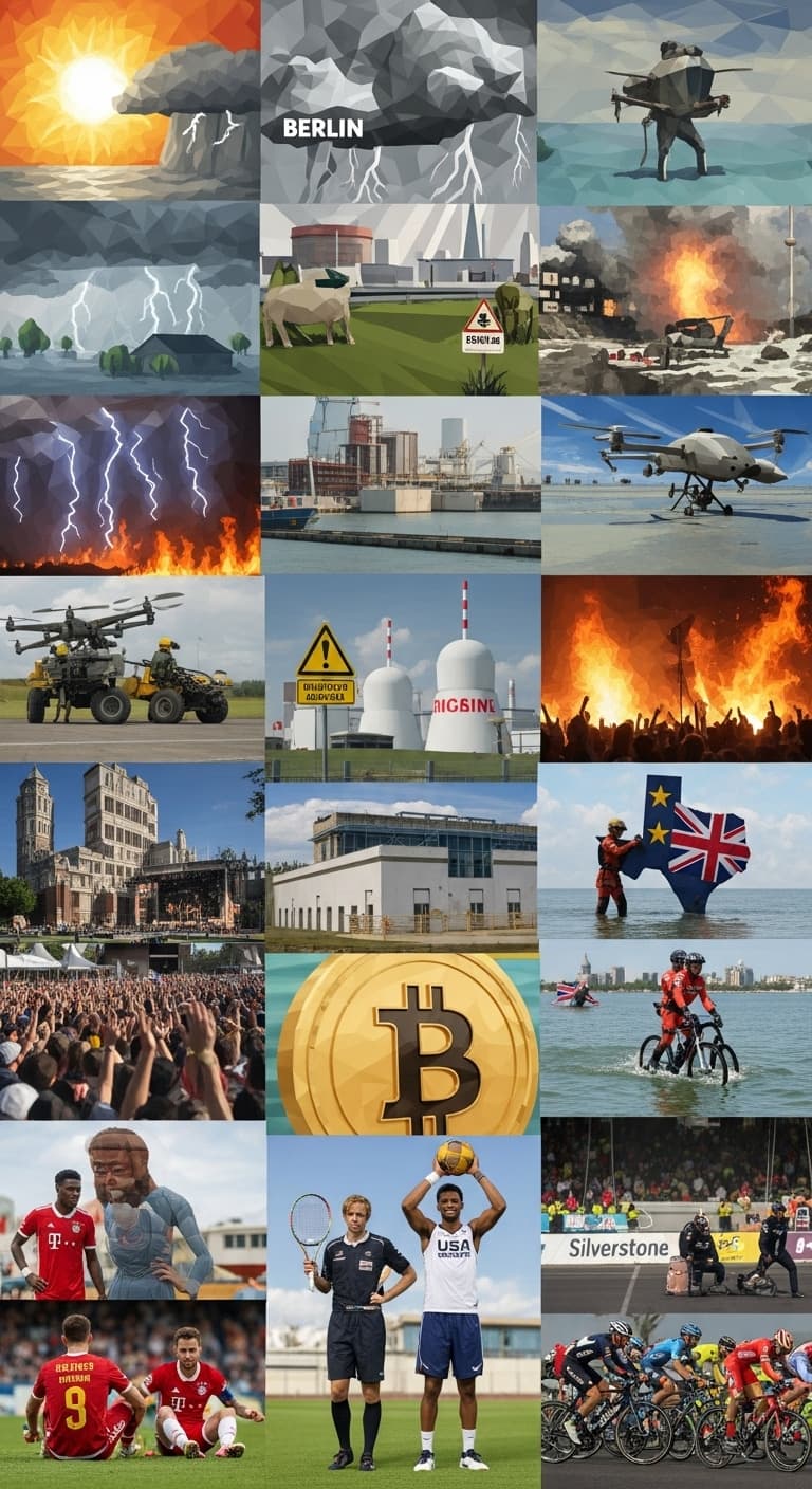 AI generated: A collage of global events, low-poly but intricately detailed, capturing the urgency of our times: A...