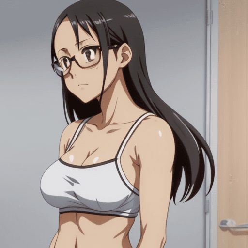 AI generated: source_anime, rating_explicit, 1girl, nagatoro em pé na frente do espectador de frente para o espect...