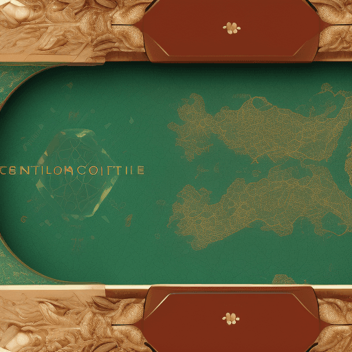 AI generated: Create a detailed conceptual map highlighting a luxury emerald product experience designed for the C...