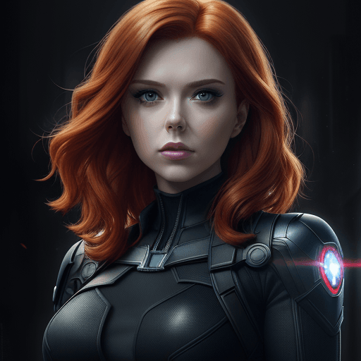 AI generated: (best quality, master:1. 5) 16k HDR, Marvel Entertainment Art by, Black Widow (AKA Natalia "Natasha"...