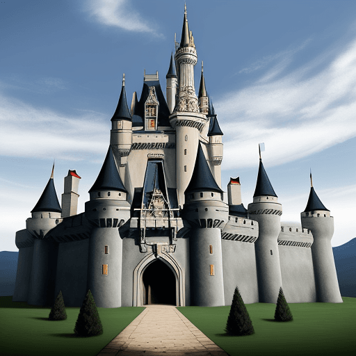 AI generated: castle empty
