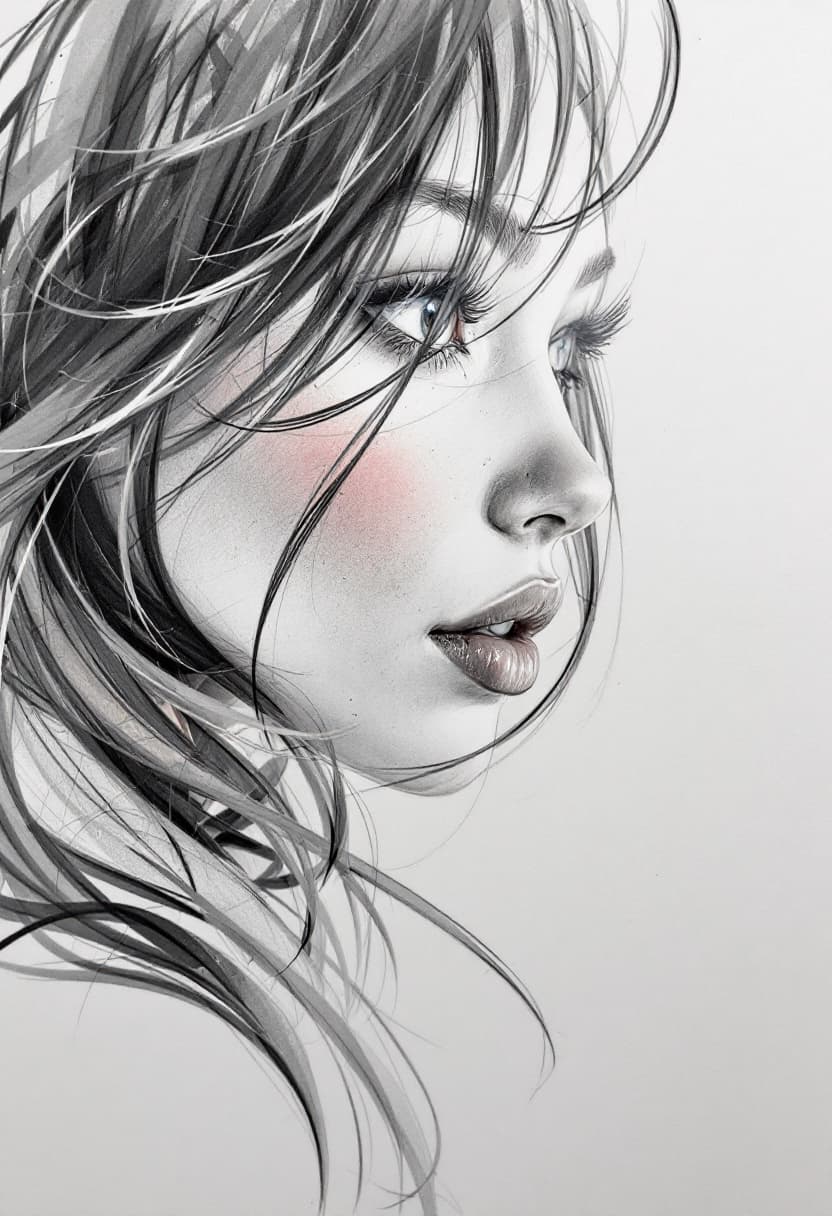 AI generated: Sketch, Beautiful colored pencil line art, Beautiful curves and lines, Artistic brush strokes, Beaut...