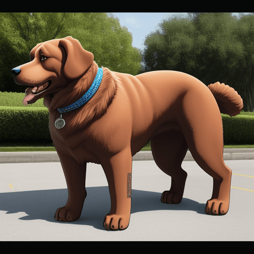 AI generated: large dog