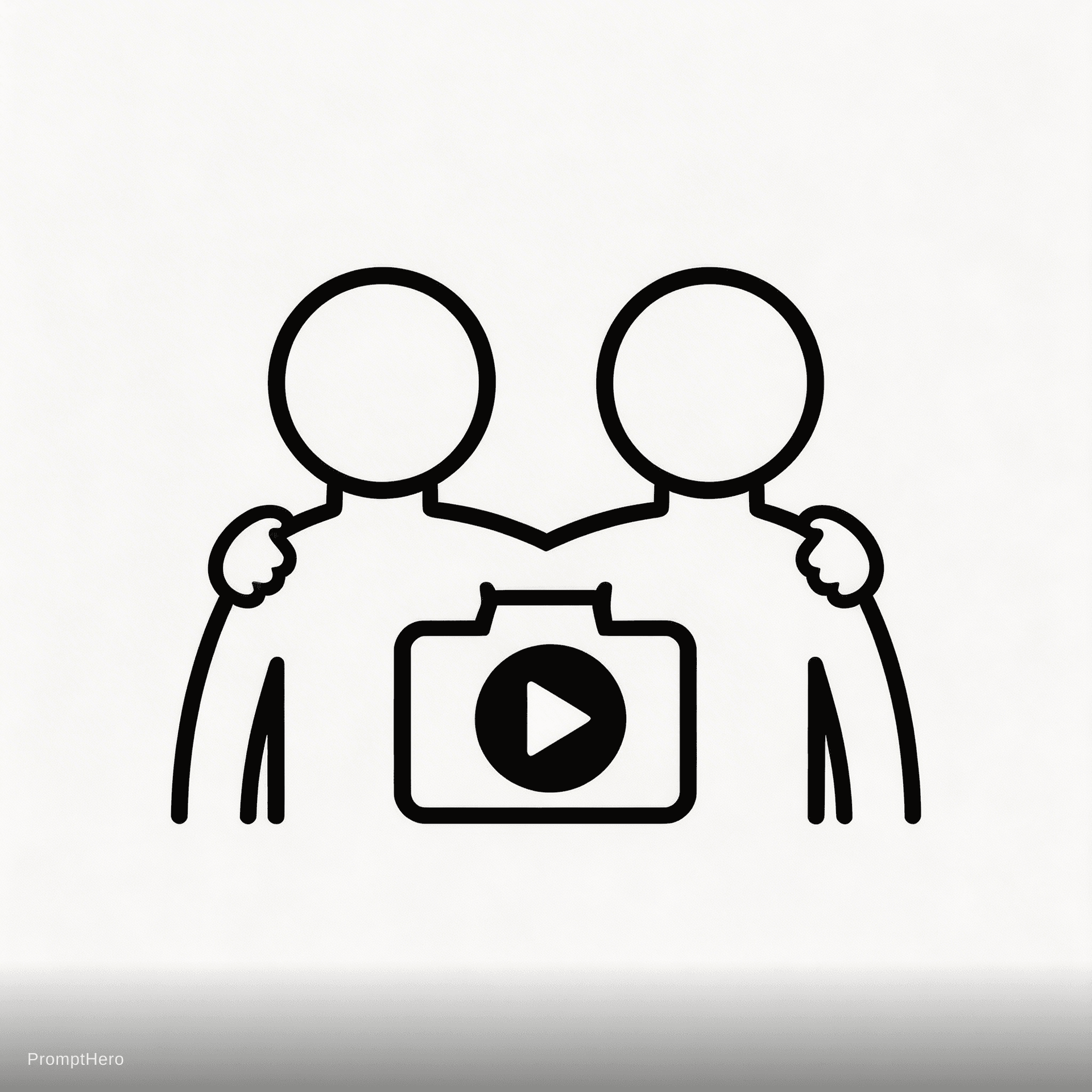 AI generated: Logo for youtube channel in which friend make vlogs and Short film
