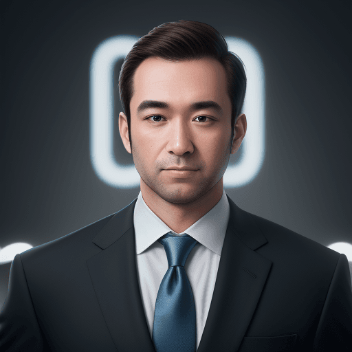 AI generated: 8k Linkedin professional photo of a man in a suit with studio lighting, bokeh, corporate portrait he...