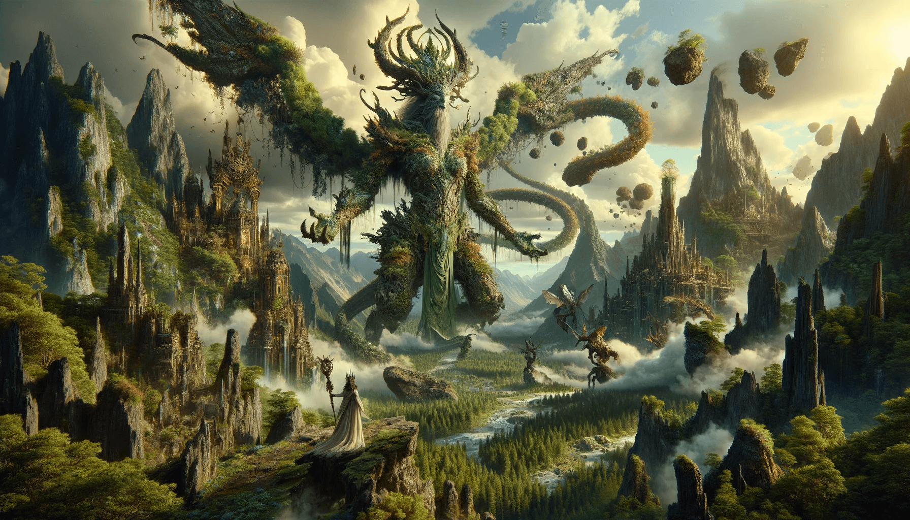 AI generated: Craft a hyper-maximalist, intricately detailed cinematic painting in an earth-bender theme. The scen...