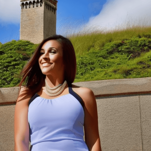 AI generated: HDR, high or low angle of view of any nationality of((any very cute female ):1.35), ((any age)), on ...