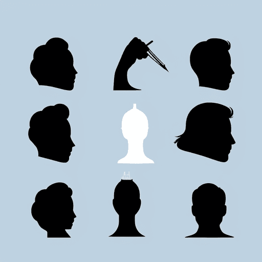 AI generated: Create a minimalist cartoon illustration of a prominent $ & ฿ silhouette with no outline. The shape ...