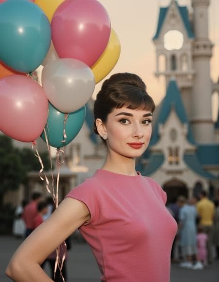 Audrey Hepburn from 1953 Flux.1 D LoRA