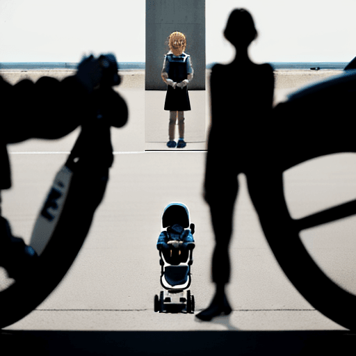 AI generated: Create an image with a BMW X7 in the background. In the foreground on the left, a man is taking a ph...