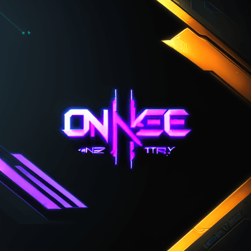 AI generated:  logo with text "One Trend", cyberpunk style, HDR, 4k, high resolution