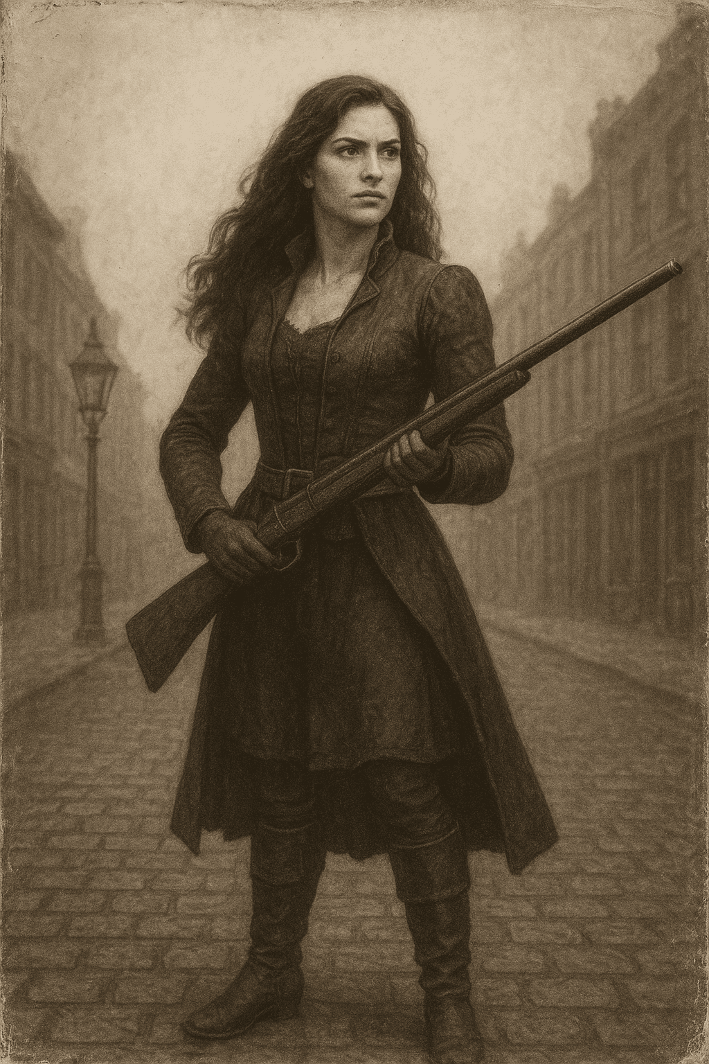 AI generated: Transforme cette image en photographie vintage 19e siècle.
