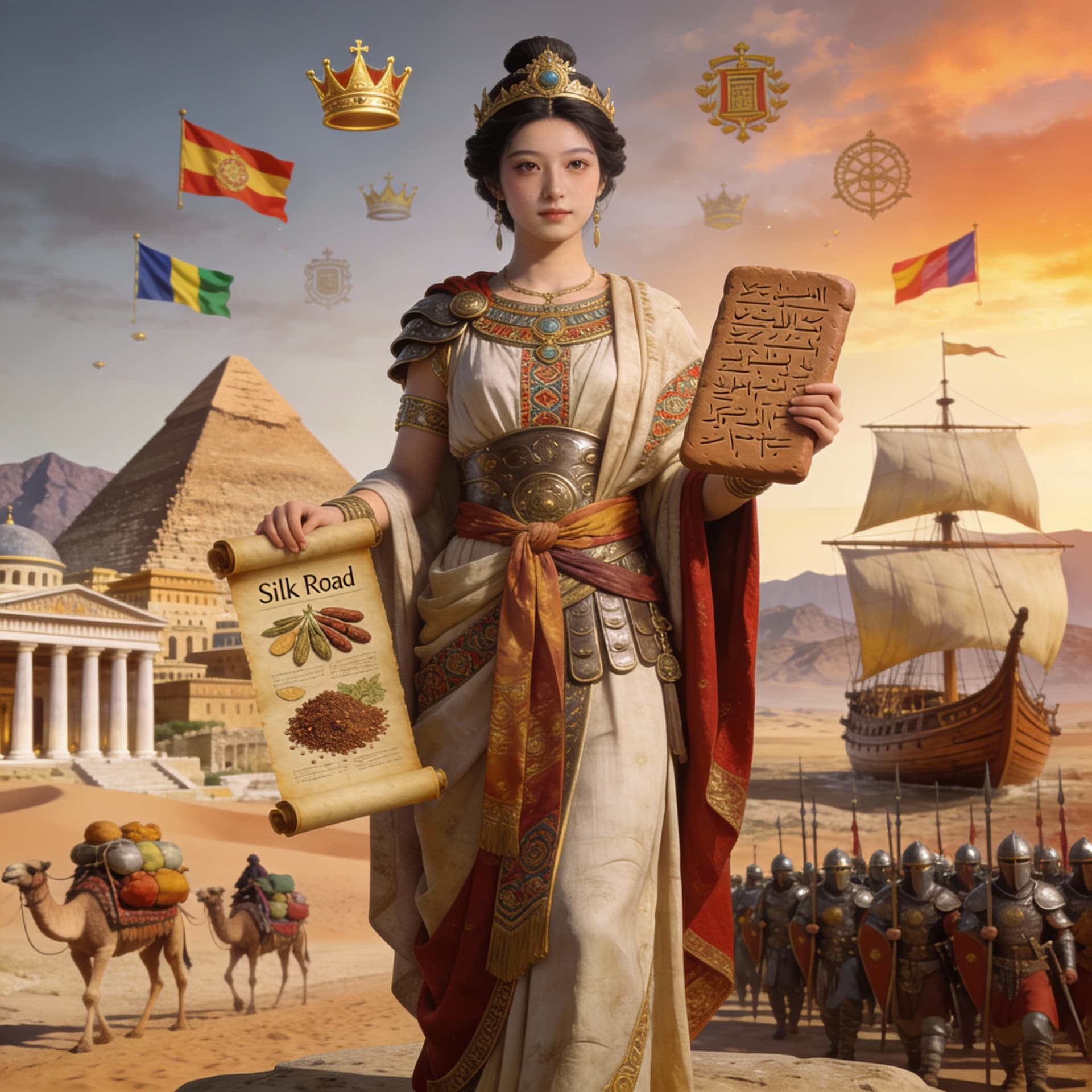 AI generated: Create an image feturing the follow criterias:

Tier 4 — Early Civilization
Era: ~4,000 BCE – 1600 C...