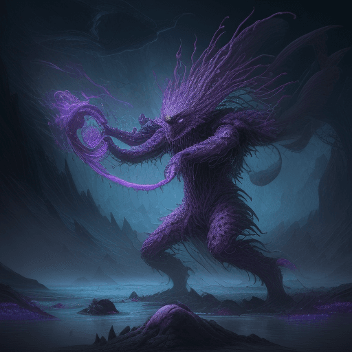 AI generated: an otherworldly creature, Battle Beat (in the style of visionary realism:1.5), (professional, finest...
