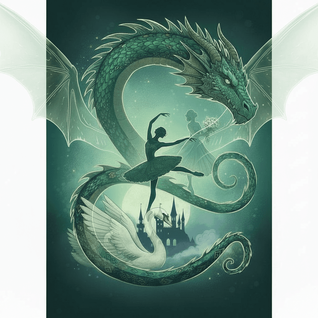 AI generated: add transparent dragon wings on the background behind the dragon, DON'T change anything else or othe...