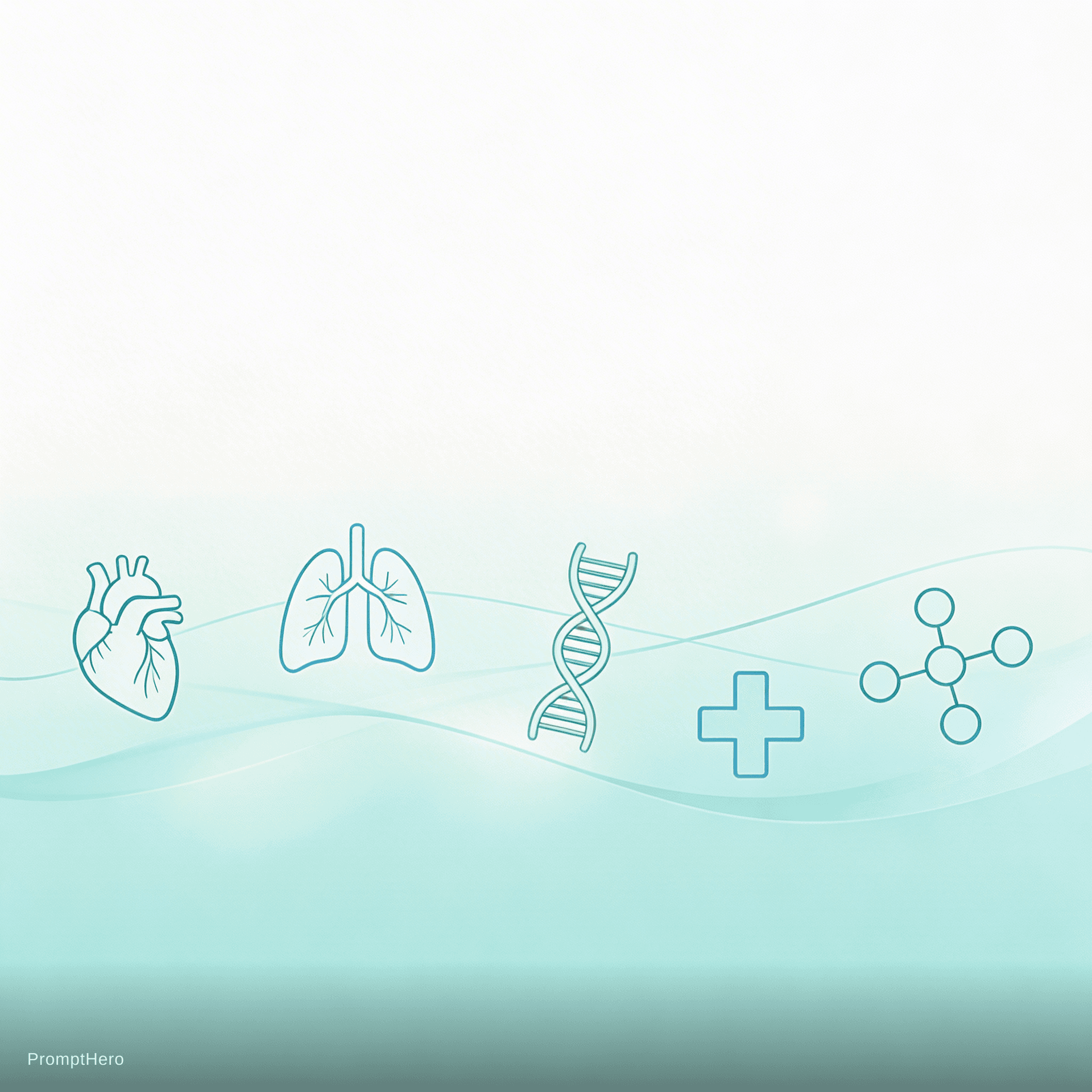 AI generated: A wide horizontal medical banner representing advanced and innovative healthcare solutions, designed...