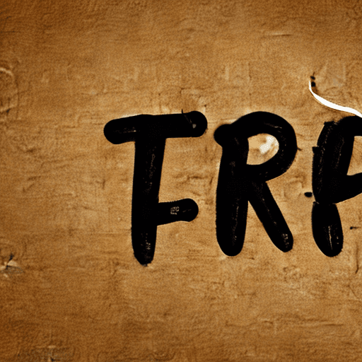 AI generated: the words "terre futile" in hand writing signature style