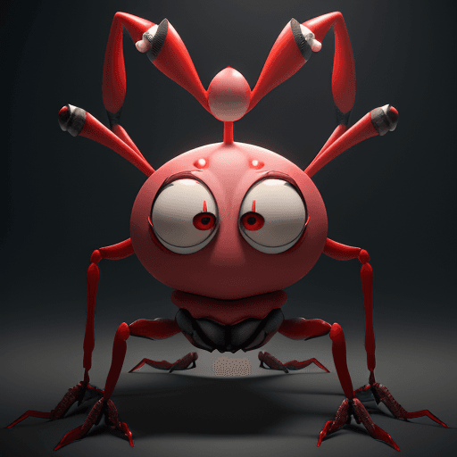 AI generated: Mr.Krabs naked, red eyes, masterpiece, octane render, 8k, raytracing