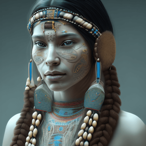 AI generated: hyper realistic photograph, portrait of a southamerican indigenous woman with BROWN eyes and BROWN h...