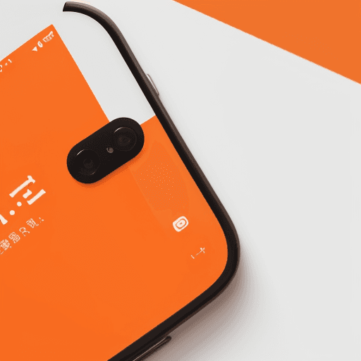 AI generated: Post for social media, eSIM, travel, phone, internet, Taiwan, orange and white, simple and modern ba...
