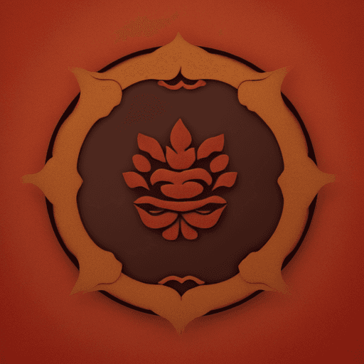 AI generated: tea buddhist temple leaf nature 8k logo --no text
