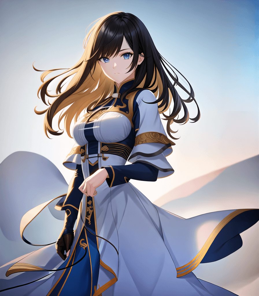AI generated: (perfect anime illustration), 1girl, medium hair, medium breasts, (closeup image, alone, human), rea...