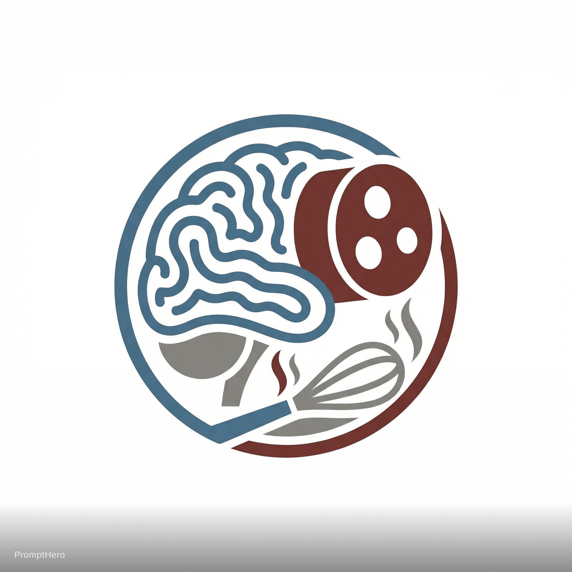 AI generated: AnxietySalami cooking recipes logo, minimalistic, not too big. simple but creative, use maximum 3 co...