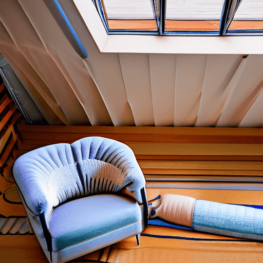 AI generated: High resolution photography interior design, dreamy sunken living room conversation pit, wooden floo...