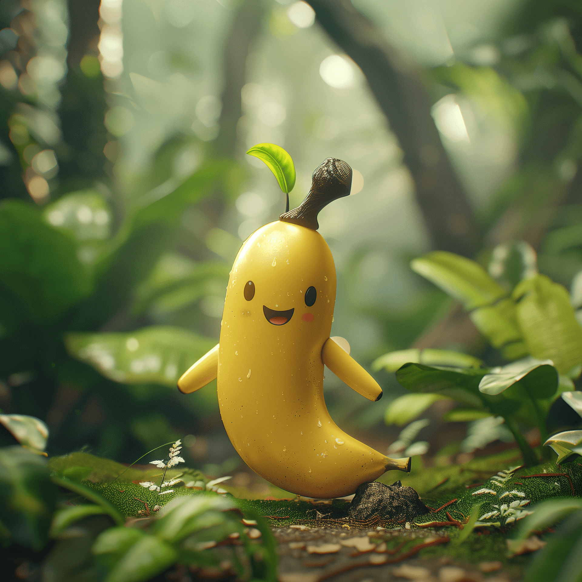 AI generated: photography, banana, character, game, cute --v 6.0