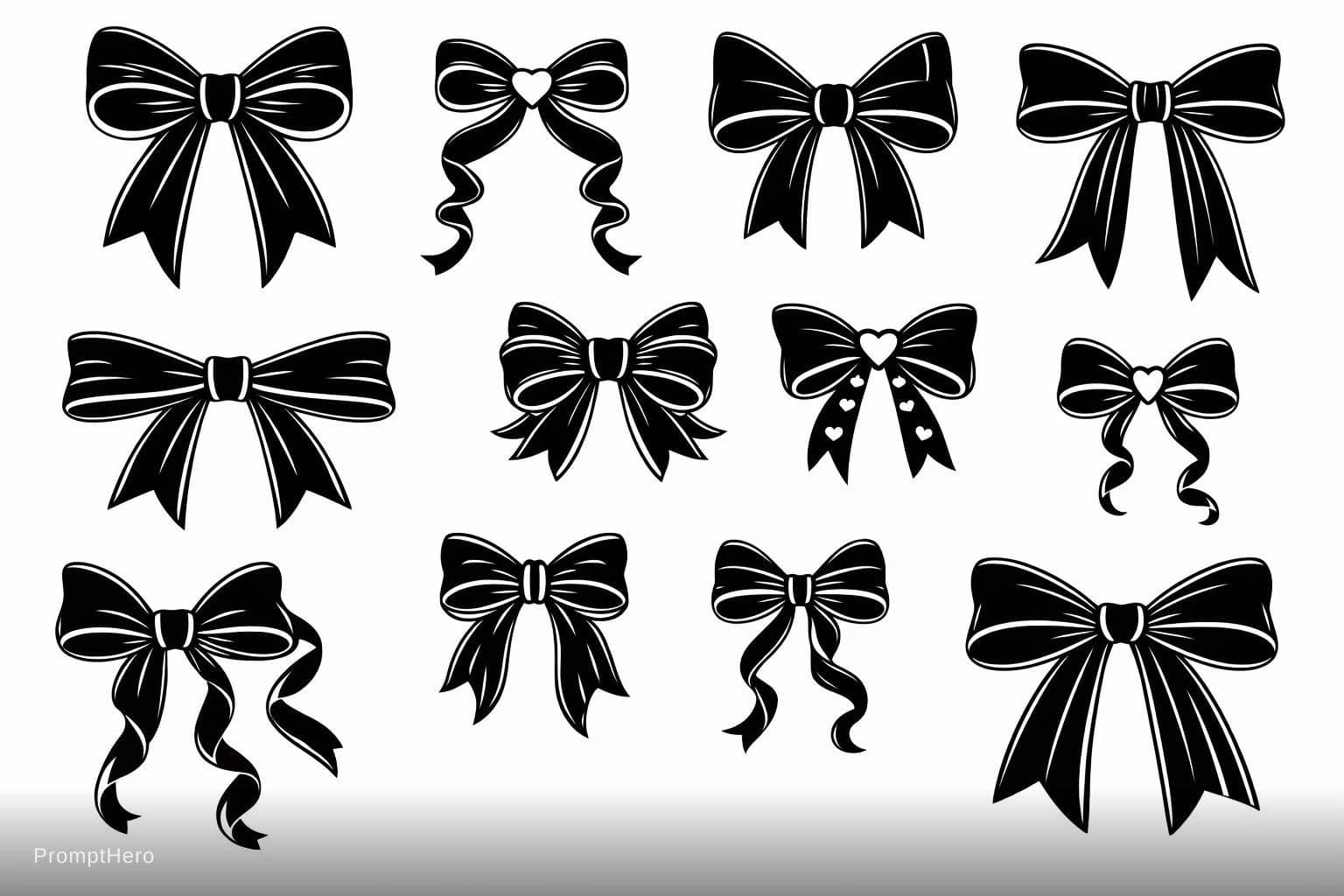 AI generated: "Create a professional bold black and white vector SVG clipart sheet featuring exactly 10 unique ult...