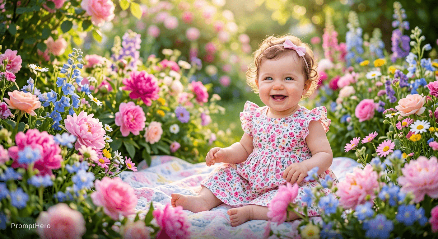 AI generated: Baby girl 

