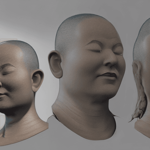 AI generated: build a buddhist monk +with face like my profile+excessive detail+futuristic and eco style concept+o...