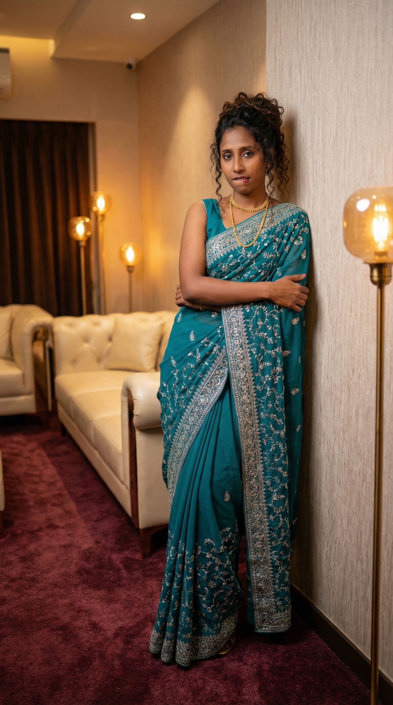 AI generated: Full body view  of most beautiful girl as most beautiful indian realstic girl with plus size FLAT st...