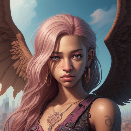 AI generated: ingawendy griffin savino ps1, in the style of realistic fantasy artwork, urban and edgy, realistic h...