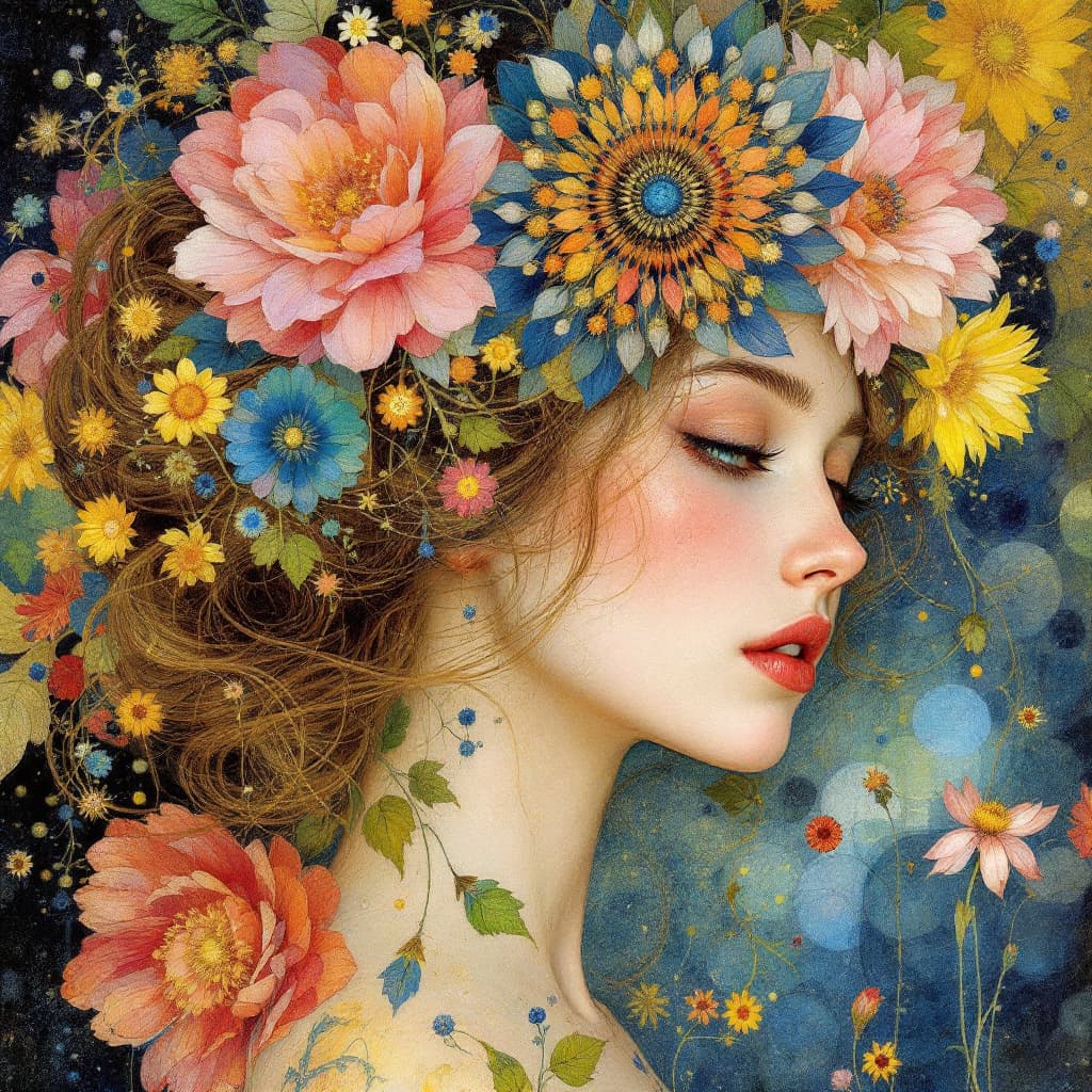 AI generated: (Masterpiece), (("Cordelia by Élisabeth Sonrel (1874-1953) ) )), Inspired by the style illustrations...