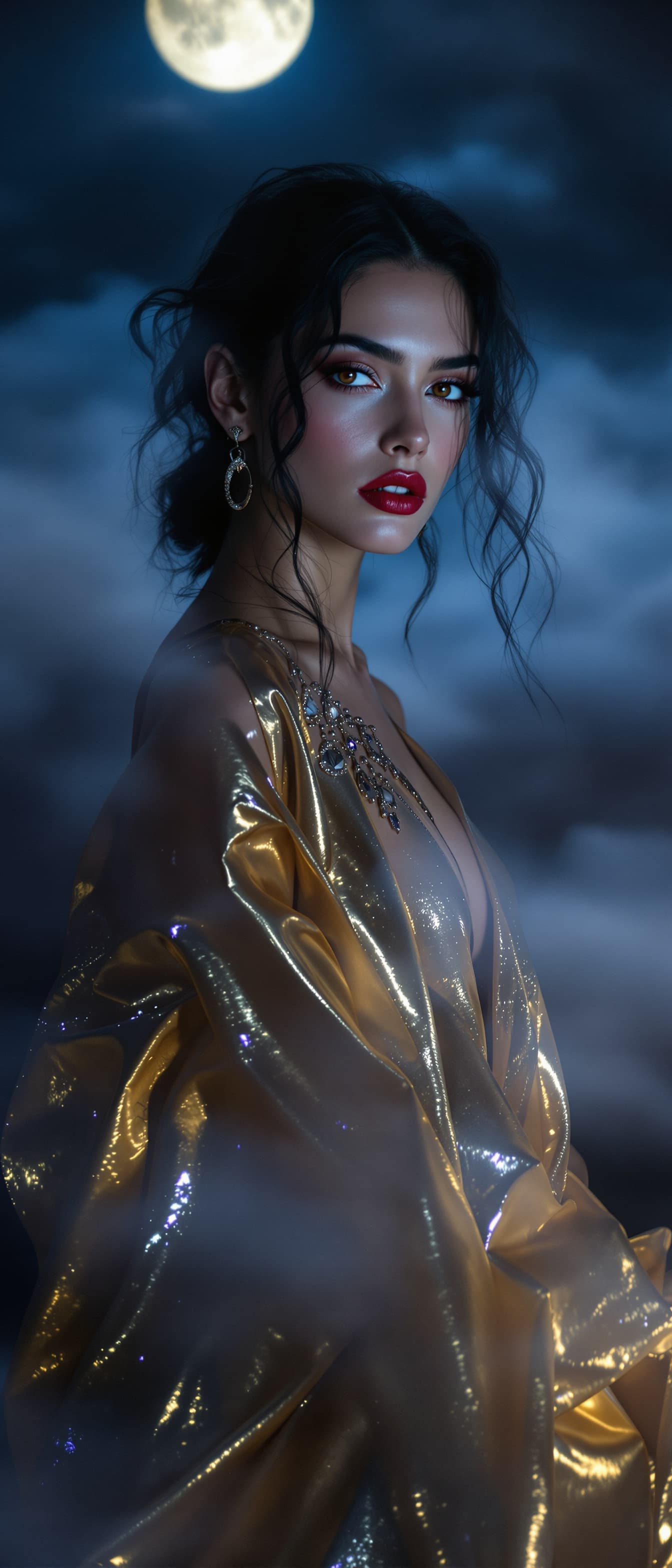 AI generated: "Soft contrast fashion photography, cinematic style, soft pastel colours, dramatic, low visibility t...
