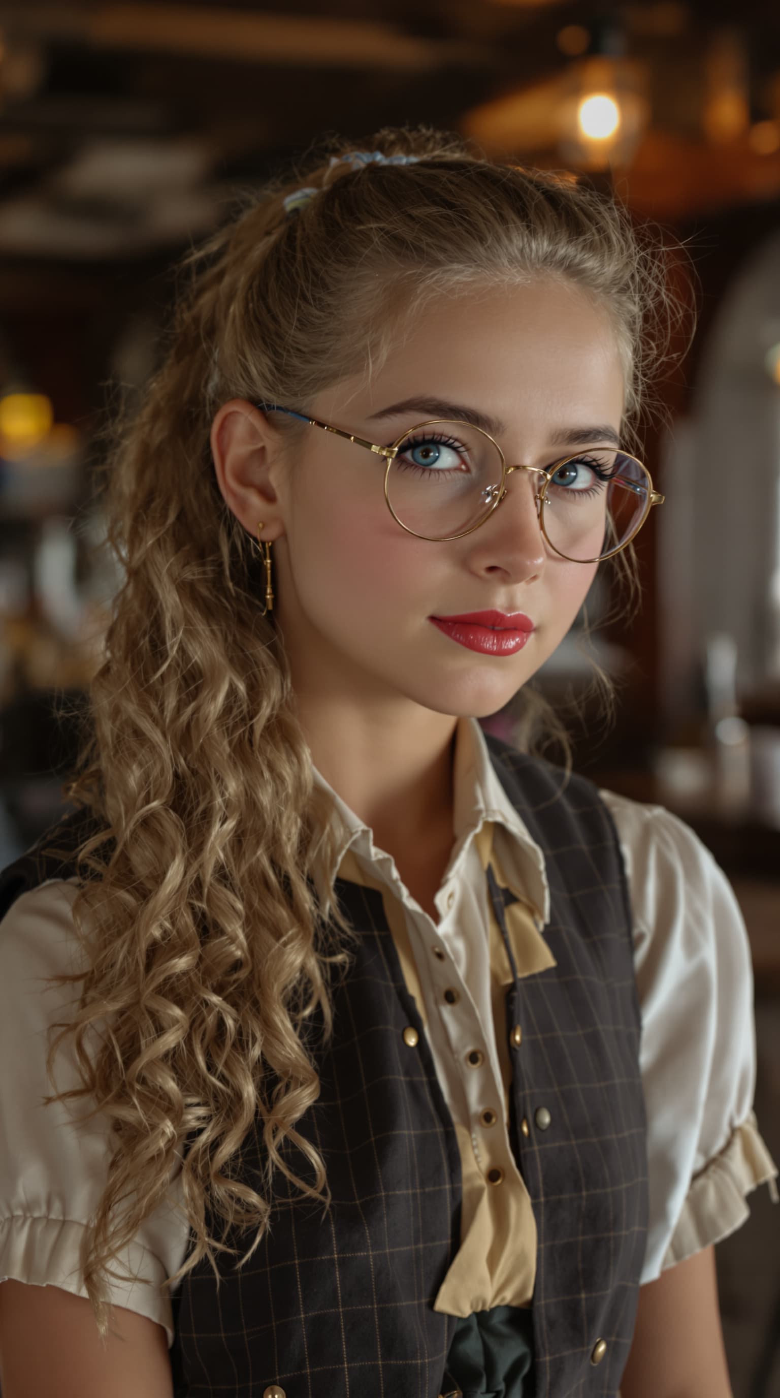 AI generated: A professional photograph captures one of the most beautiful fifth-grade girl in the world during th...